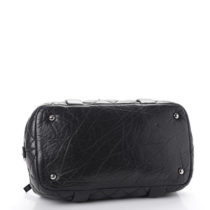 Chanel Distressed Lambskin Vintage Ligne Lady Braid Tote Black 4 of 8