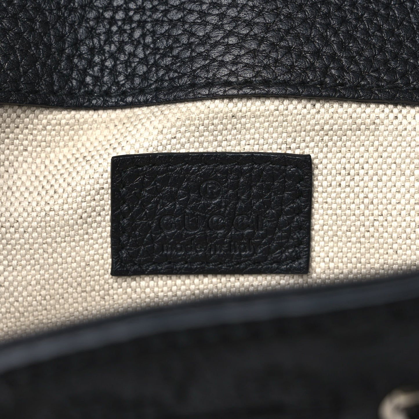 Calfskin Jumbo GG Embossed Small Backpack Black