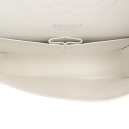 Chanel Caviar Quilted Jumbo Double Flap White 5 of 15