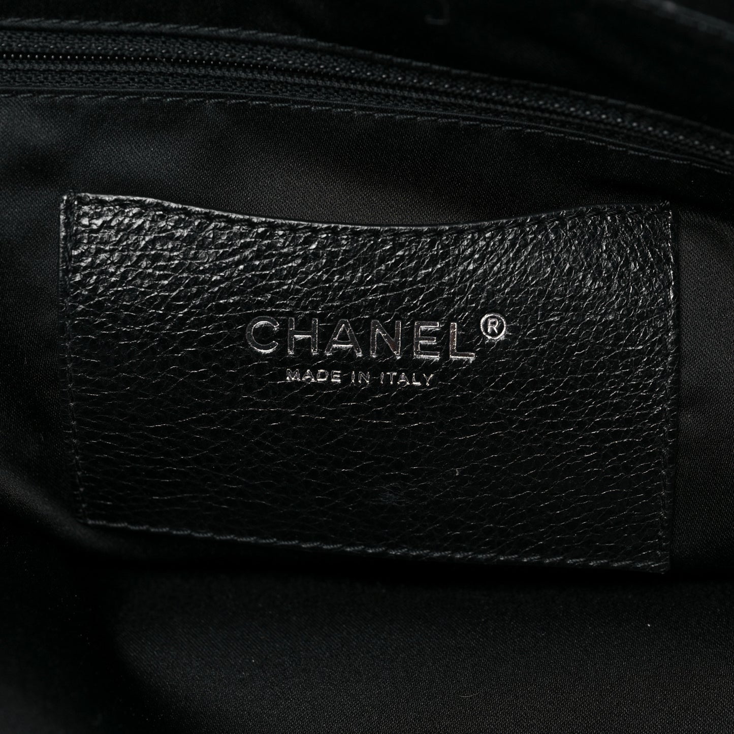Glazed Calfskin Large On The Road Tote Black