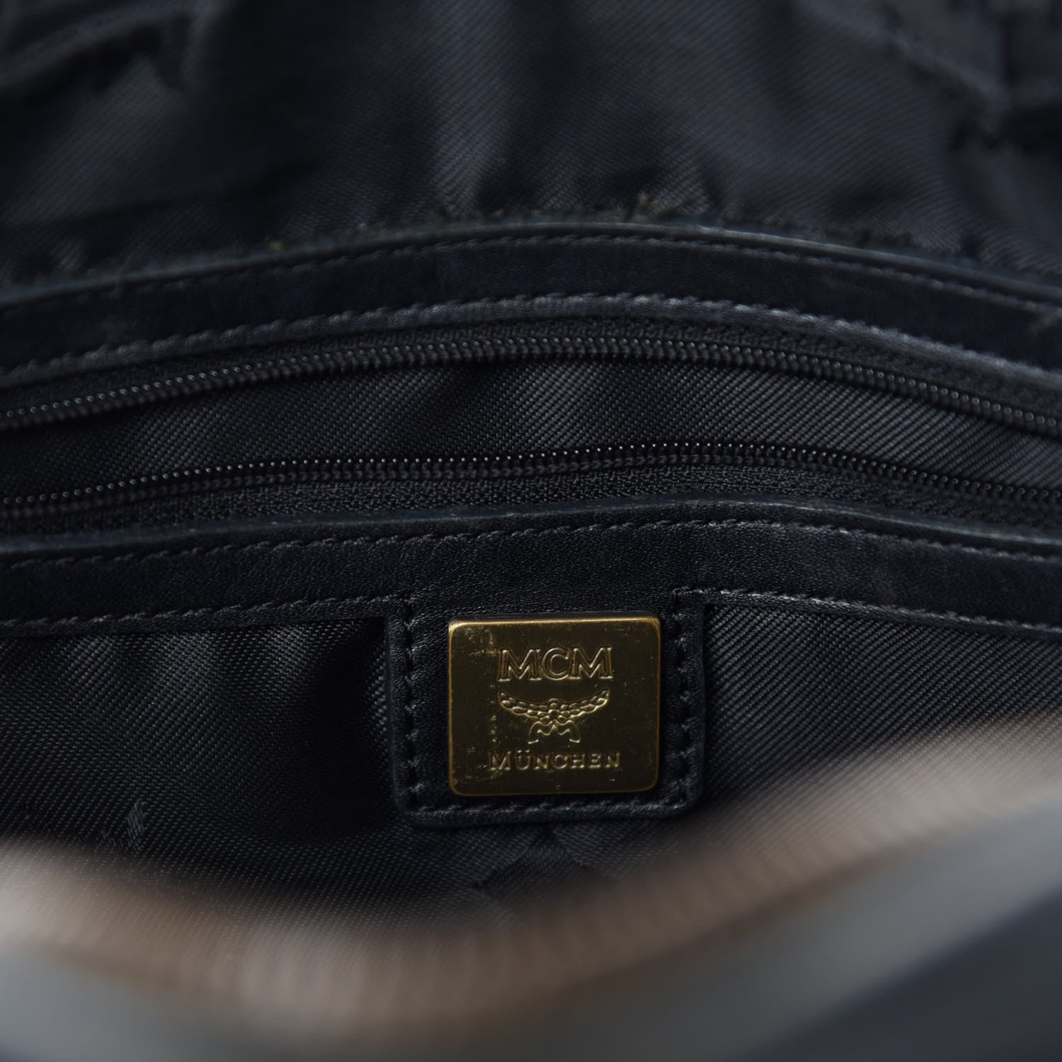 MCM Visetos Boston Bag Black 13 of 14