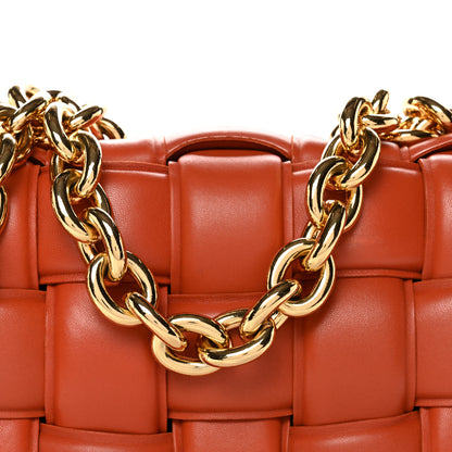 Bottega Veneta Lambskin Maxi Intreccio Padded Chain Cassette Crossbody Bag Clay 7 of 11