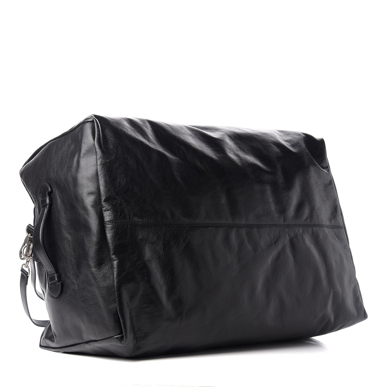 Gucci Soft Calfskin Large GG Top Handle Duffle Black 3 of 9
