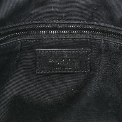 Saint Laurent Crinkled Calfskin Matelasse Monogram Medium Niki Shopper Tote Black 6 of 14