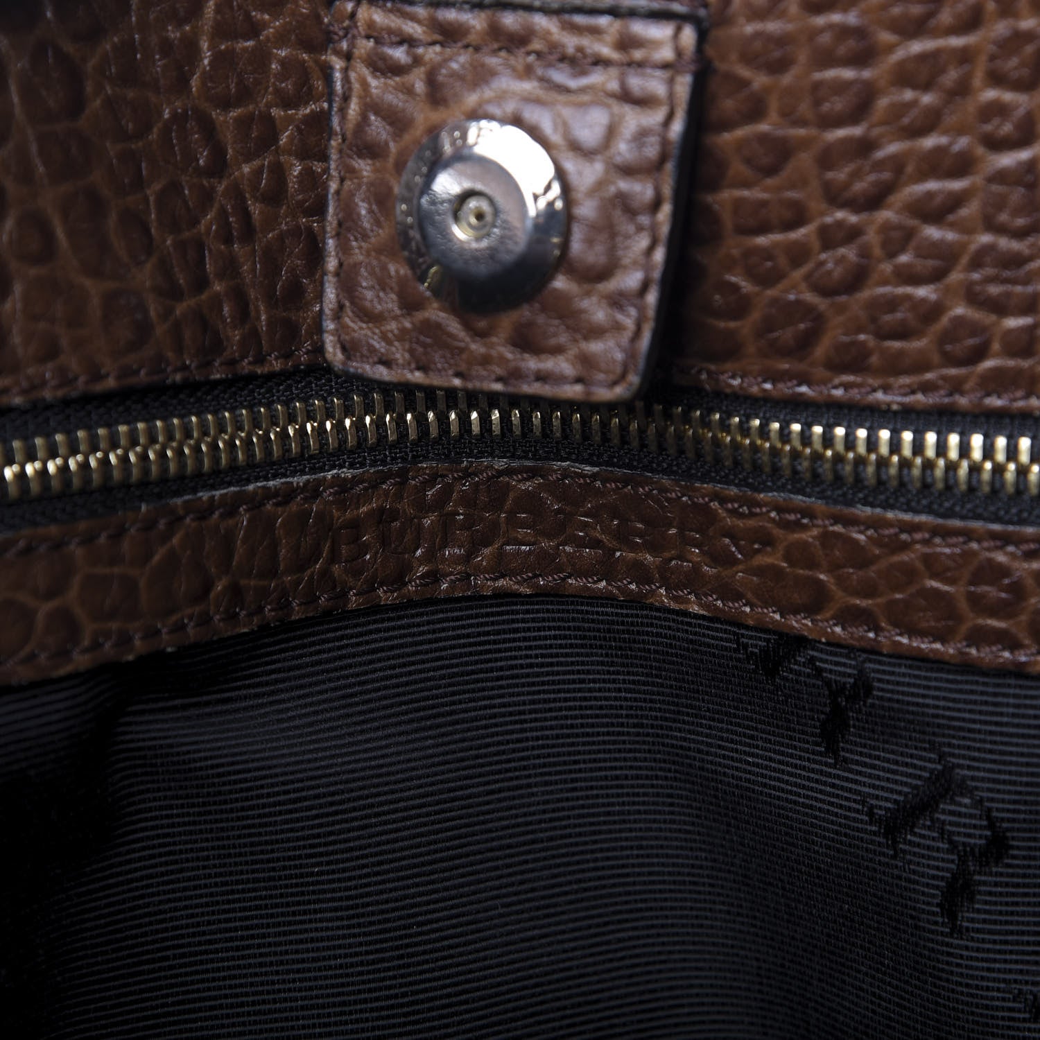 Burberry Heritage Grain Medium Woodbury Tote Brown 8 of 8
