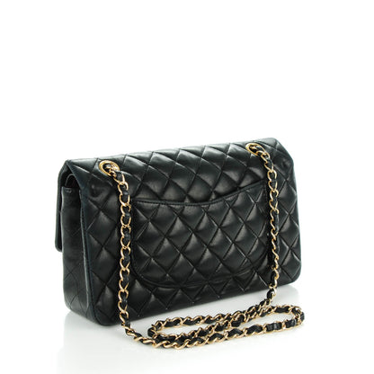 Chanel Lambskin Quilted Medium Double Flap Black 3 of 9