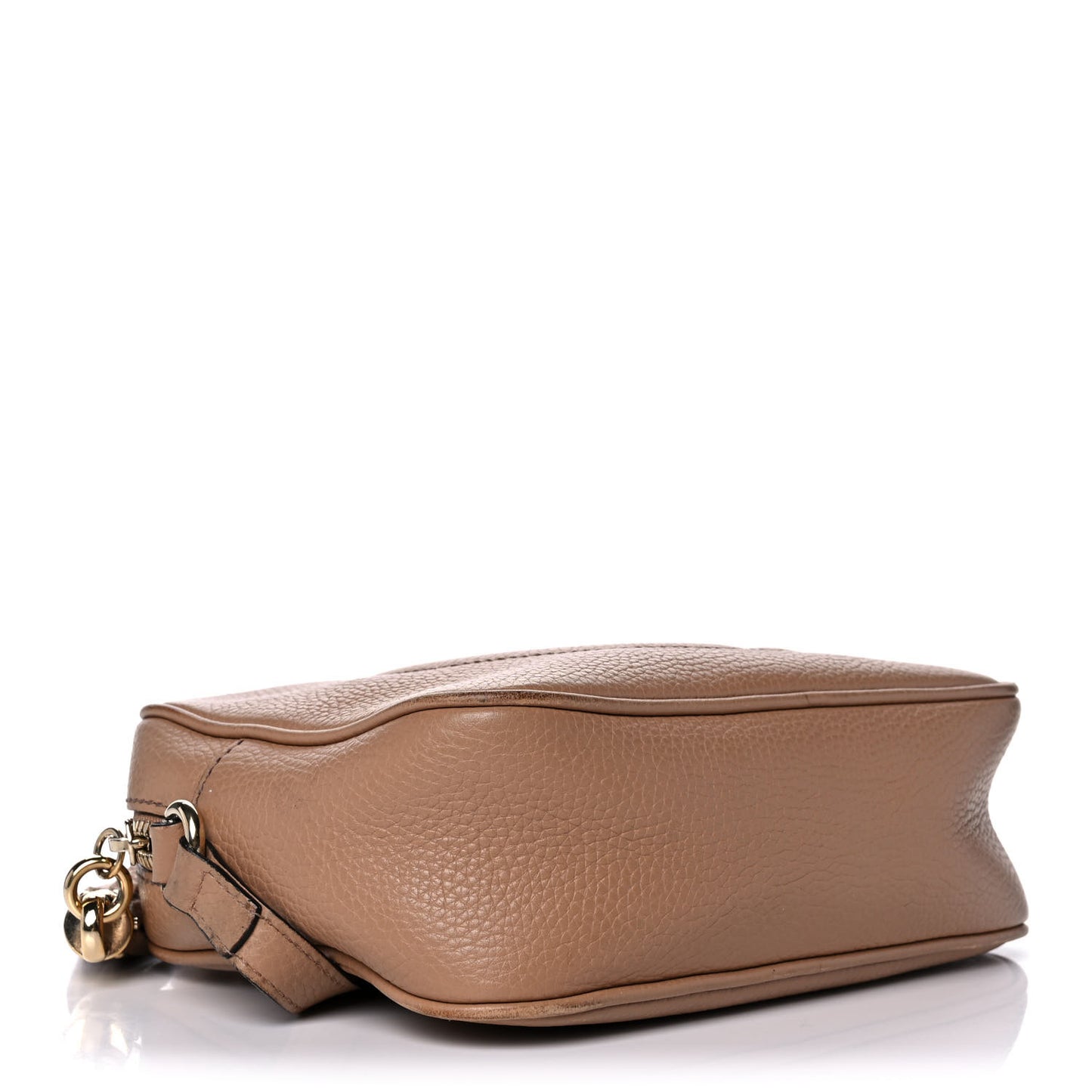 Pebbled Calfskin Small Soho Disco Bag Camelia