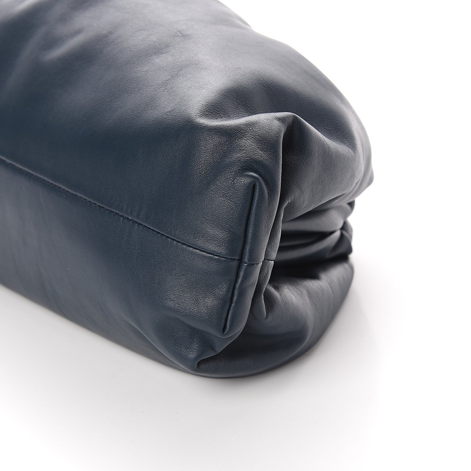 Bottega Veneta Smooth Butter Calf The Pouch Oversized Clutch Deep Blue 8 of 8
