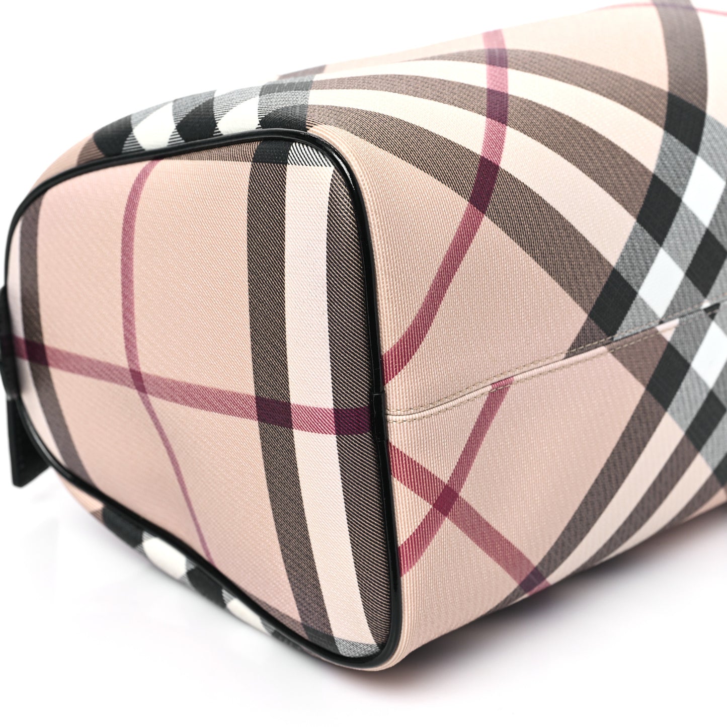 Supernova Check Patent Small Chester Bowling Bag Black