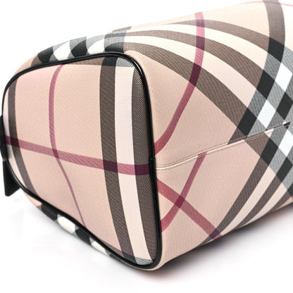 Burberry Supernova Check Patent Small Chester Bowling Bag Black 8 of 11