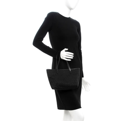 Fendi Zucchino Small Roll Tote Black 2 of 7