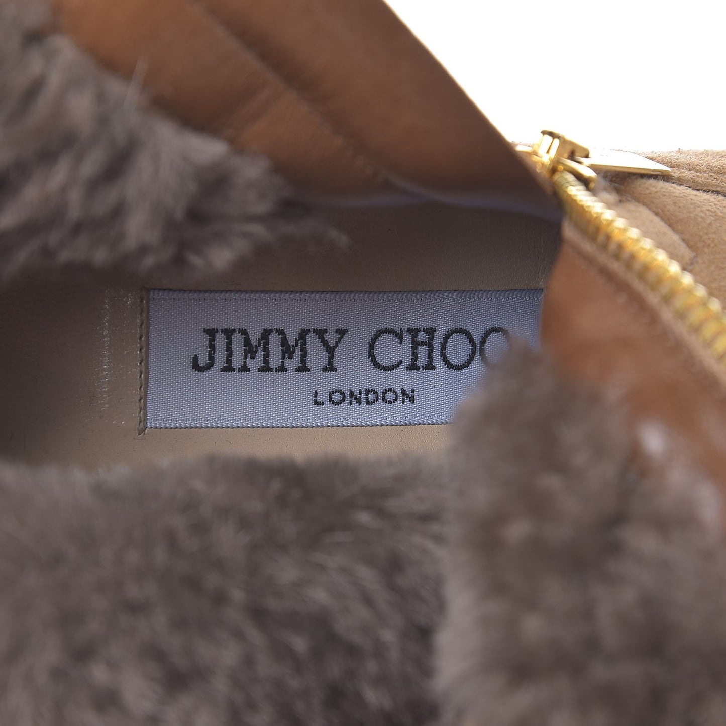 Suede Shearling Trixie Ankle Boots 35 Camel