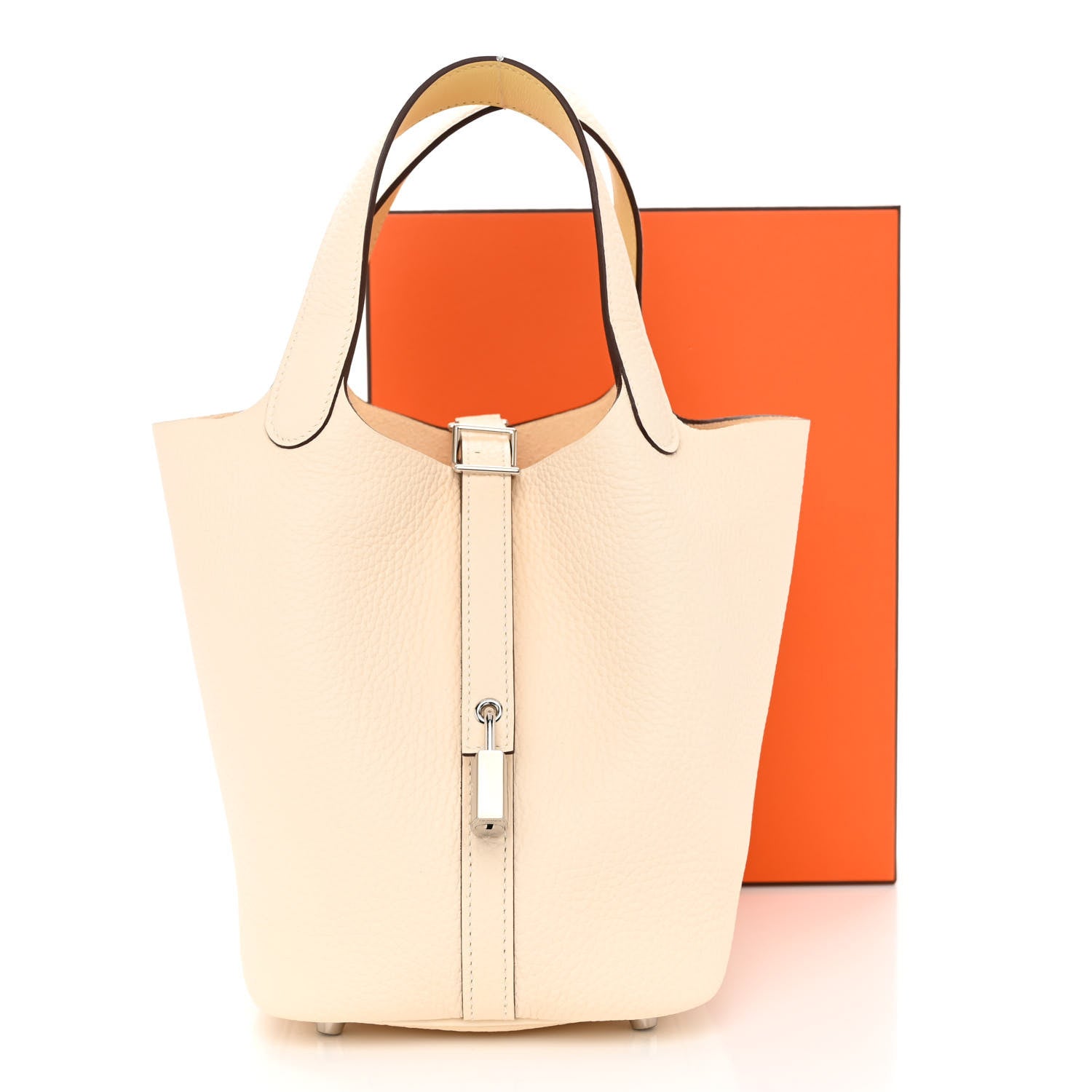 Hermes Taurillon Clemence Swift Eclat Picotin Lock 18 PM Nata Jaune Poussin 11 of 11