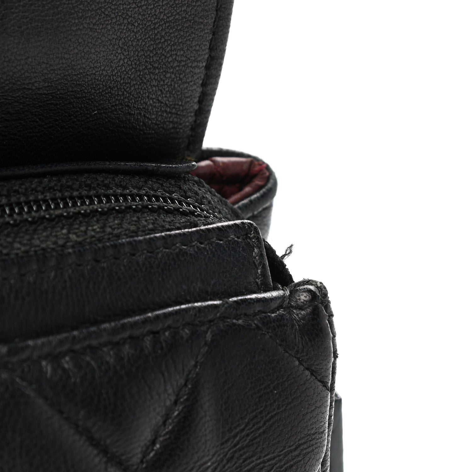 Chanel Lambskin Quilted Flap Cosmetic Case Black 8 of 8