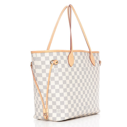 Louis Vuitton Damier Azur Neo Neverfull MM Rose Ballerine 3 of 8