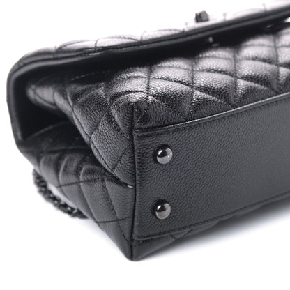Chanel Caviar Quilted Mini Coco Handle Flap So Black 5 of 9