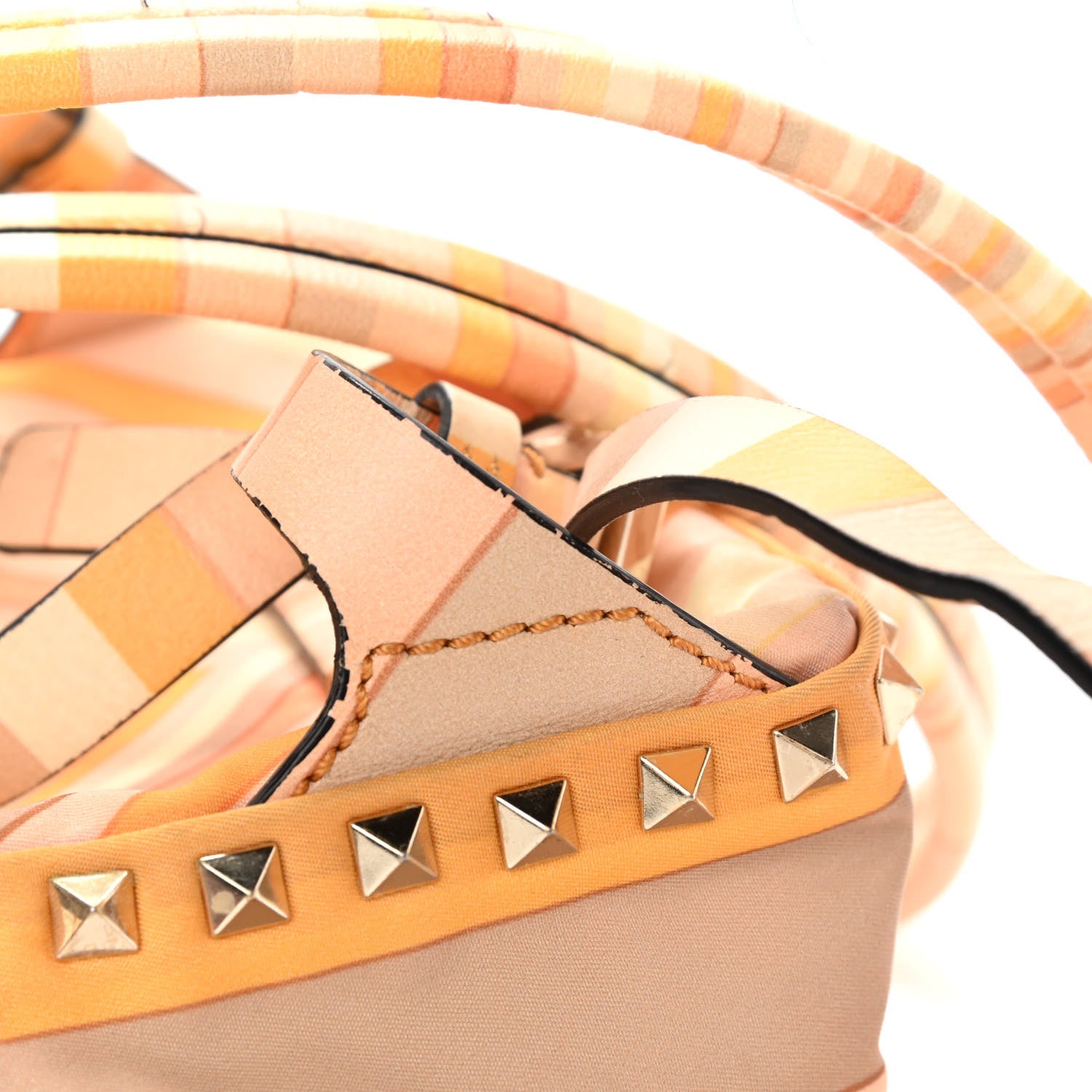Valentino Garavani Vitello Native Couture 1975 Mini Rockstud Backpack Multicolor 10 of 14