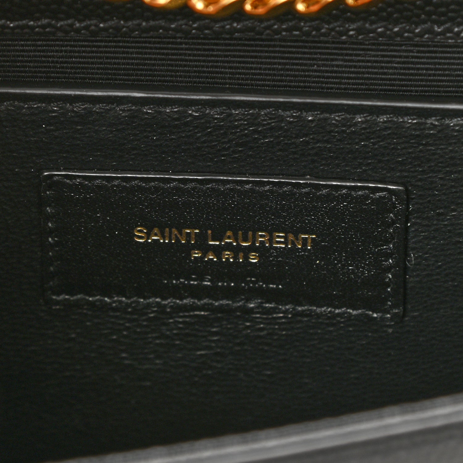 Saint Laurent Grain De Poudre Small Classic Monogram Kate Tassel Satchel Black 6 of 7