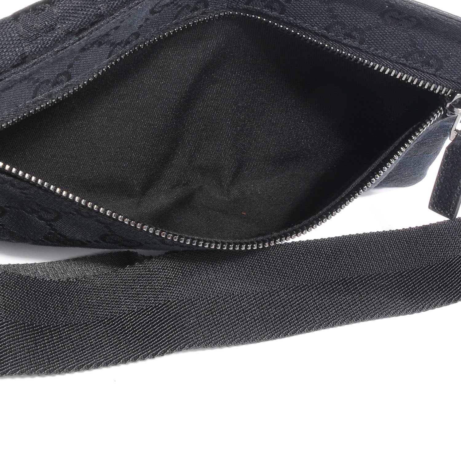 Gucci GG Monogram Double Pocket Belt Bag Black 5 of 9