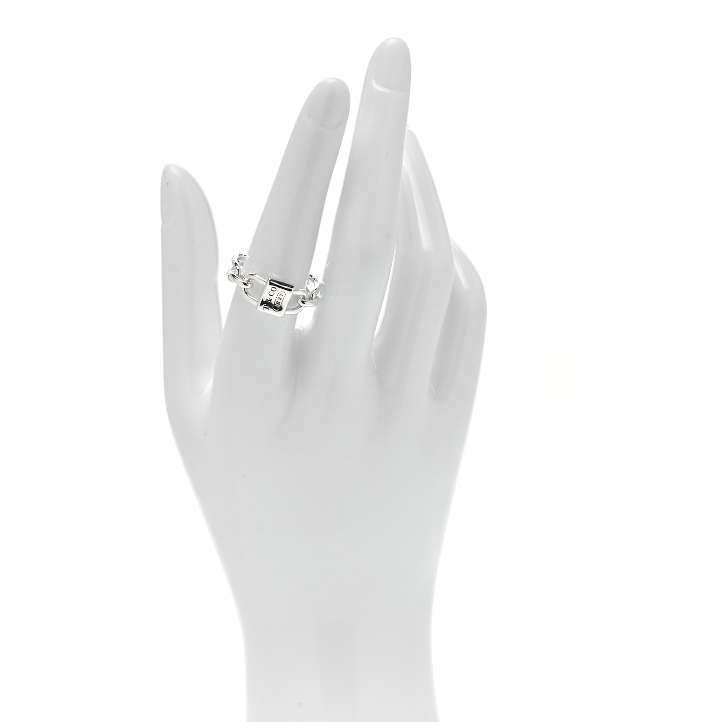 Sterling Silver 1837 Small Double Lock Ring 54 7