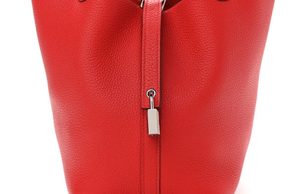 Hermes Taurillon Maurice Picotin Lock 18 PM Rouge De Coeur 8 of 10