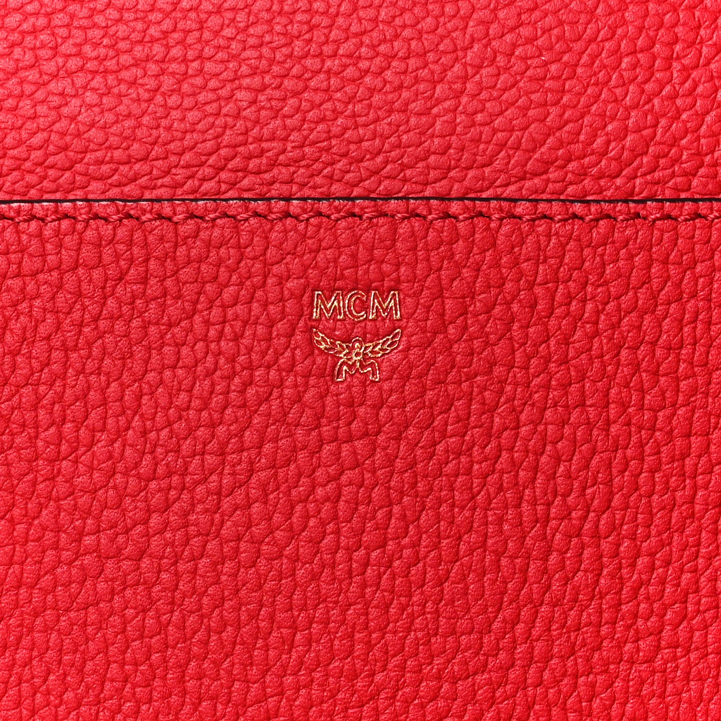 Grained Calfskin Medium Milla Convertible Backpack Red