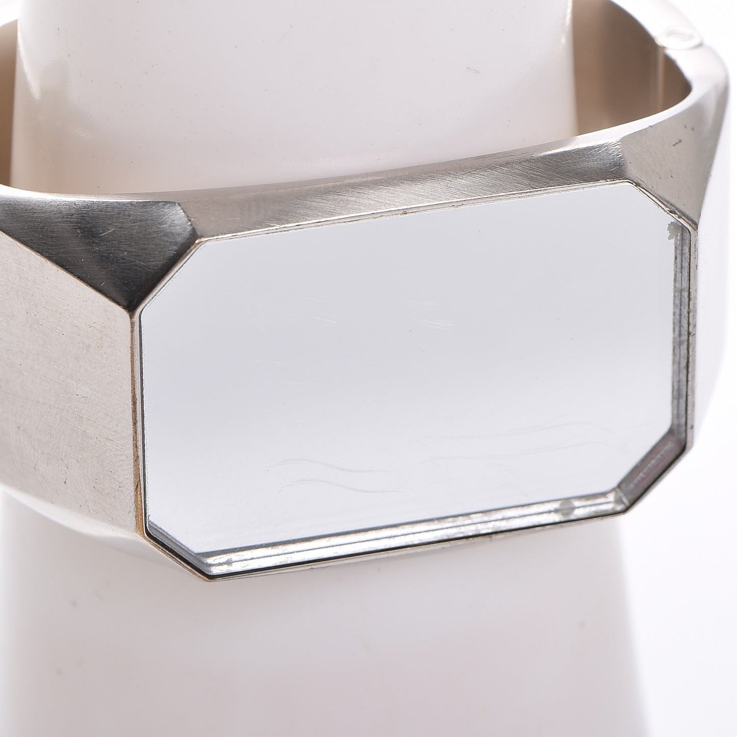 Metal CC Mirror Cuff Silver
