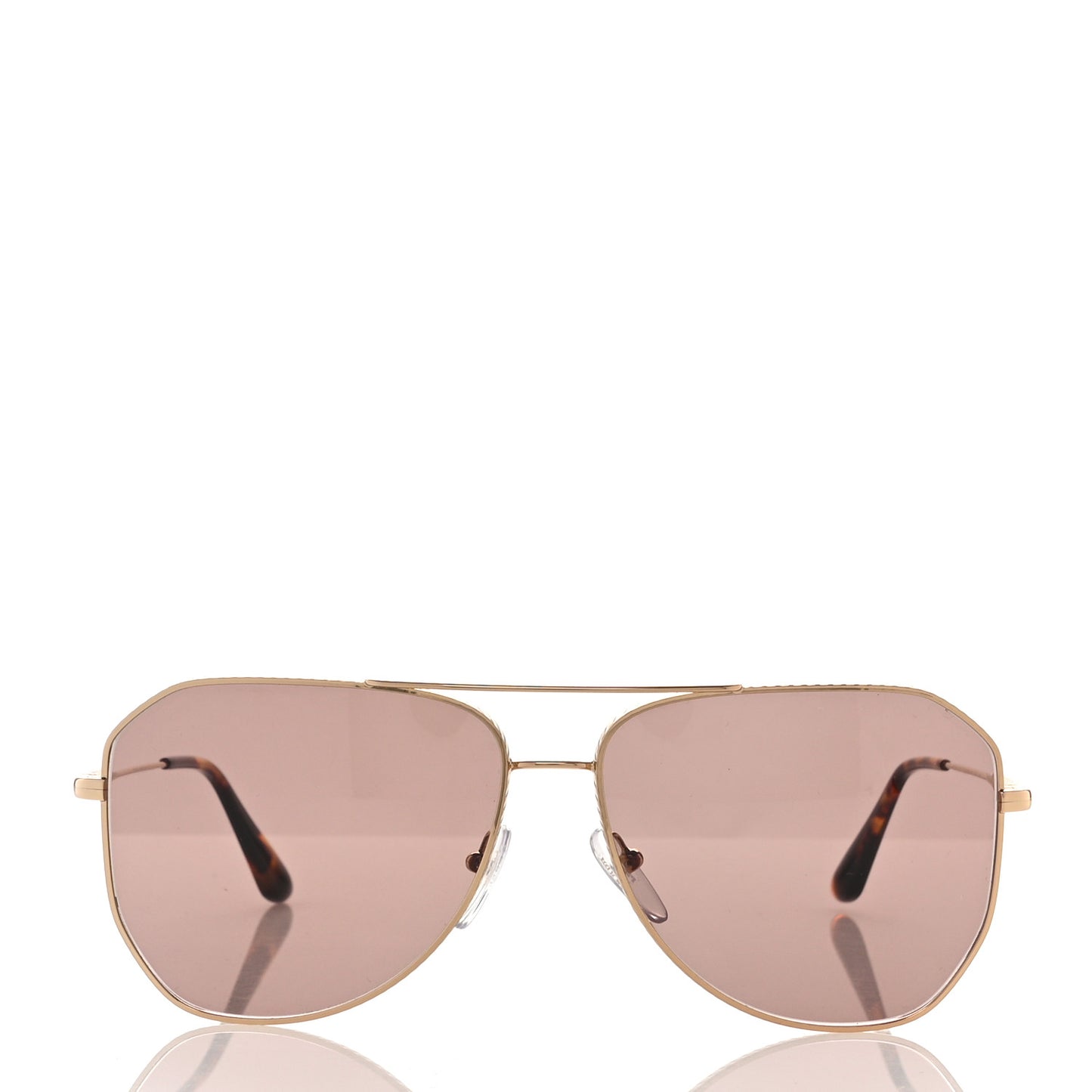 Metal Aviator Sunglasses SPR66X Brown