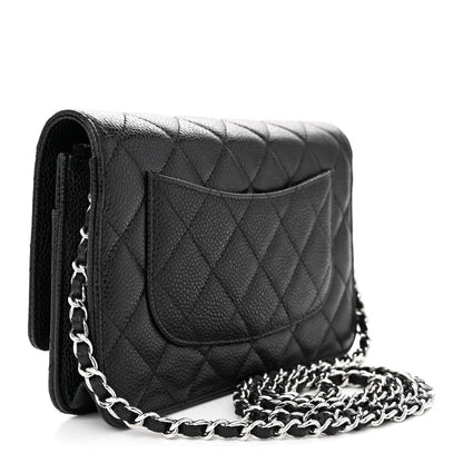 Chanel Caviar Quilted Wallet on Chain WOC Black 3 of 12
