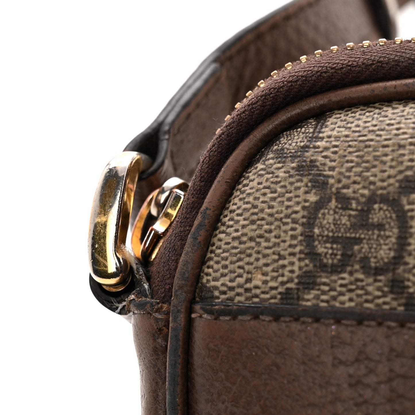 GG Supreme Monogram Web Mini Ophidia GG Bag Brown