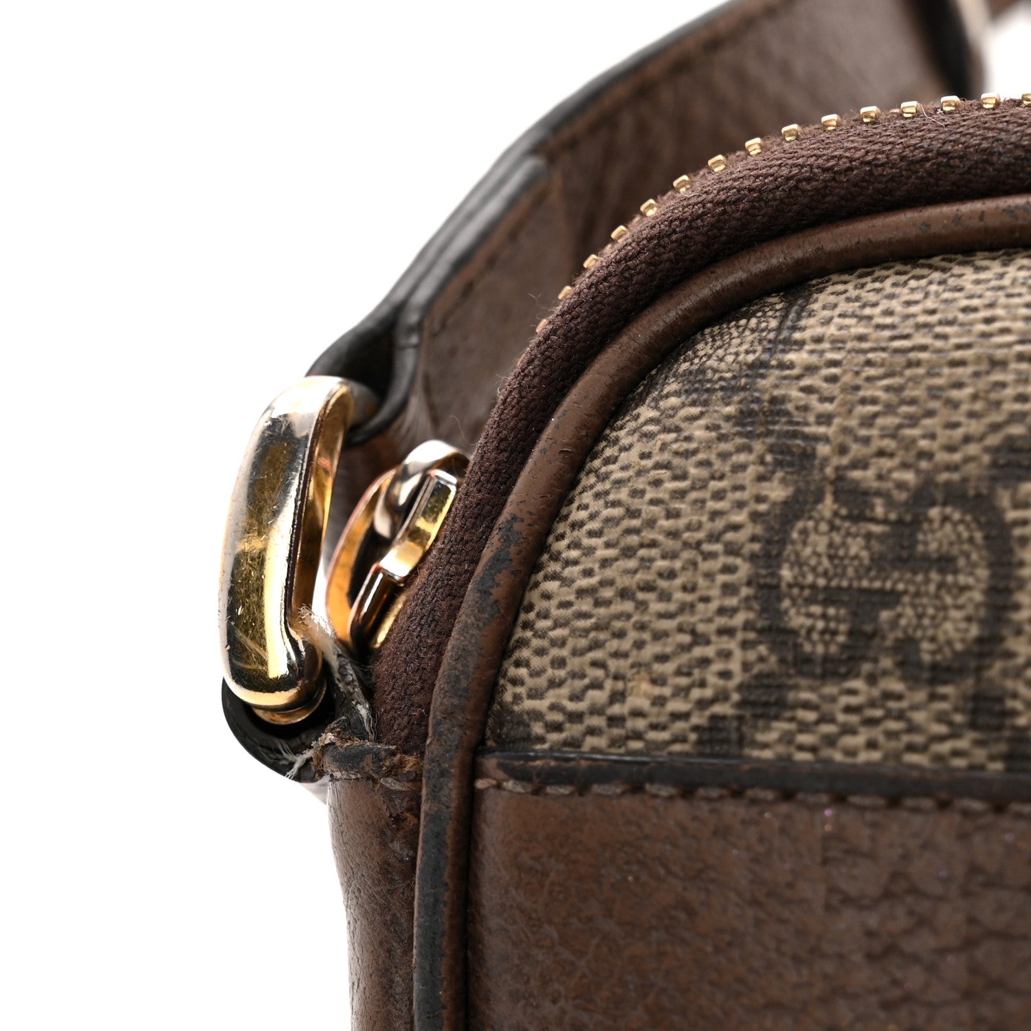 Gucci GG Supreme Monogram Web Mini Ophidia GG Bag Brown 15 of 16