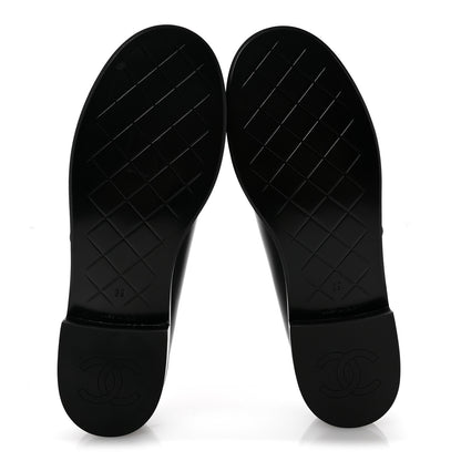 Chanel Calfskin CC Turnlock Moccasin Loafers 39 Black 6 of 10