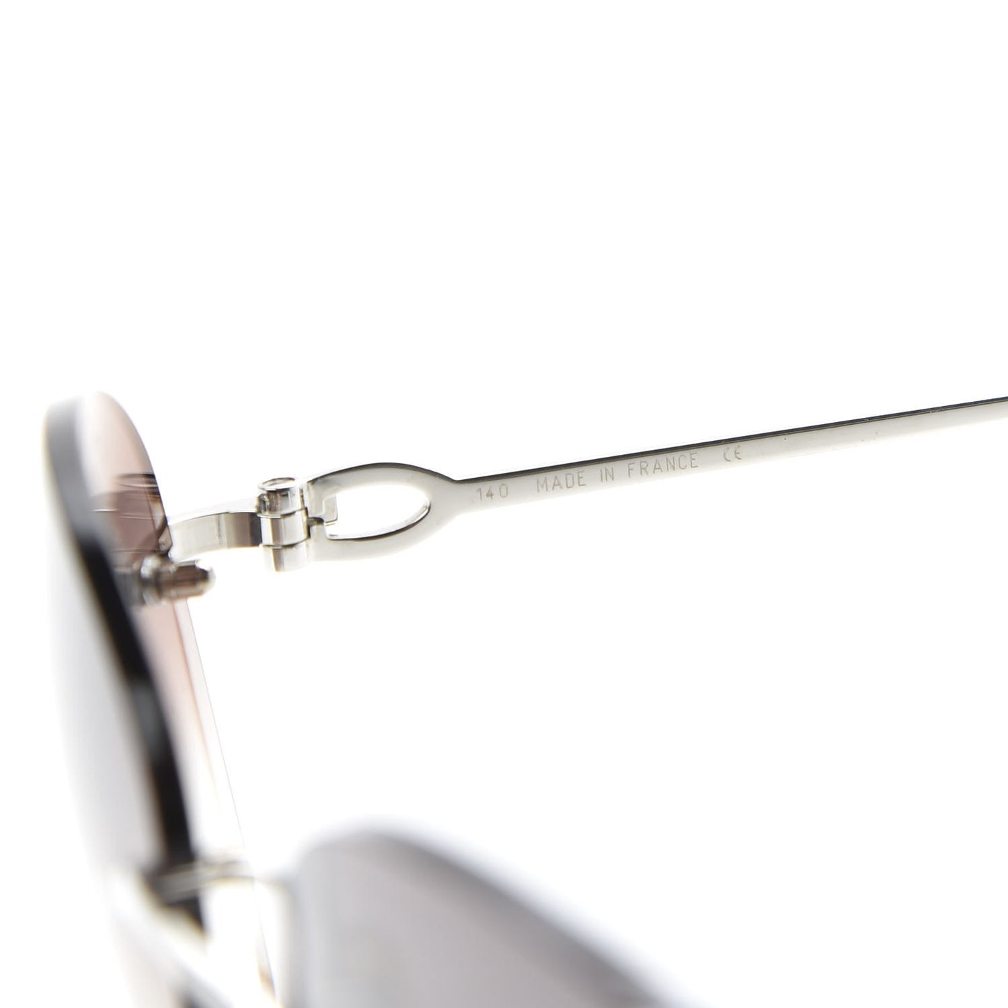 Frameless Rectangular Acetate Sunglasses Grey