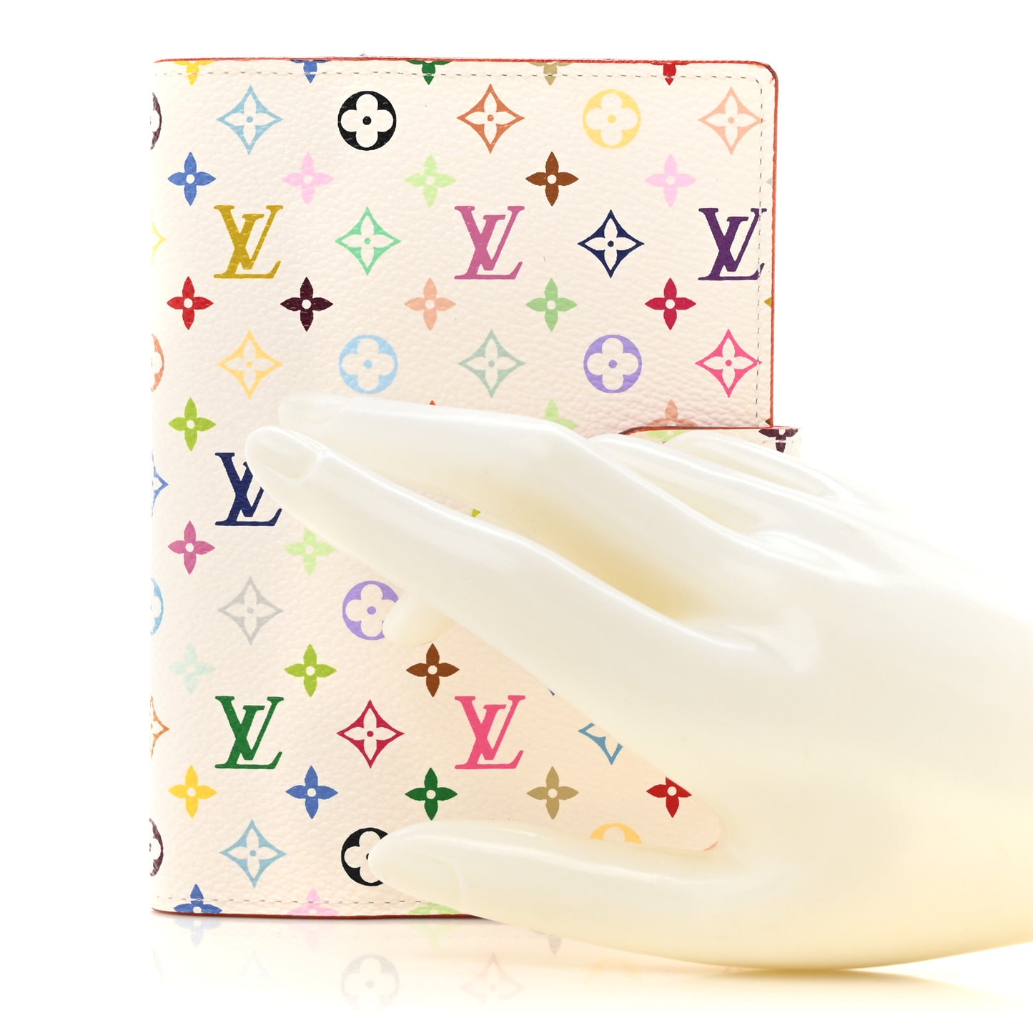 Monogram Multicolor Small Ring Agenda Cover White Litchi
