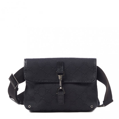 Gucci GG Monogram Web Flight Belt Bag Black 1 of 10