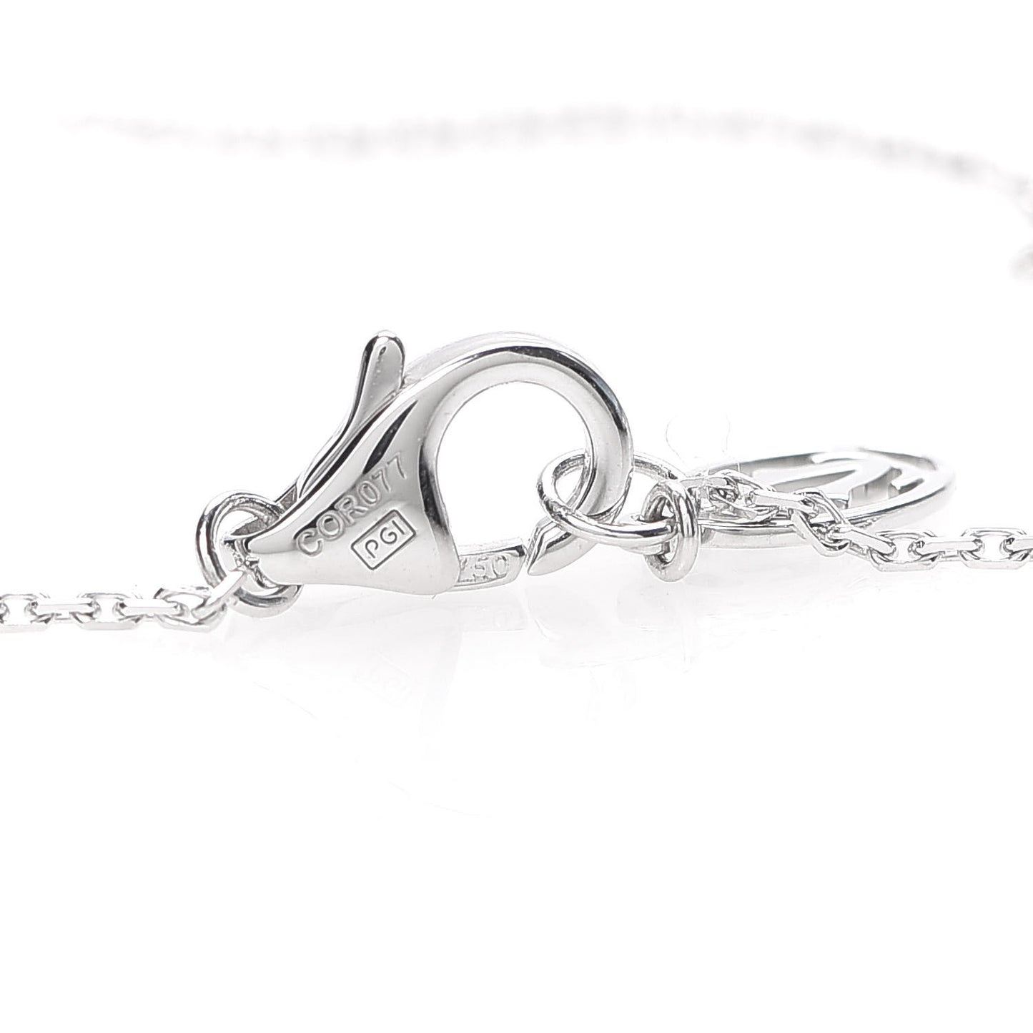 18K White Gold Diamond XS D'Amour Pendant Necklace