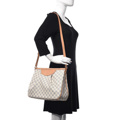 Louis Vuitton Damier Azur Siracusa MM 2 of 9