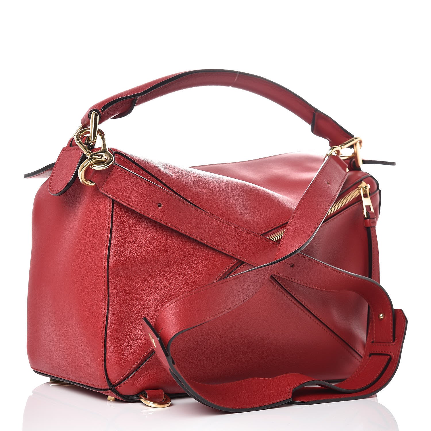 Loewe Calfskin Puzzle Bag Rouge 3 of 11