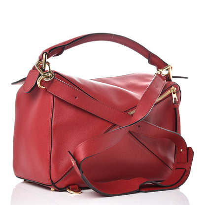 Loewe Calfskin Puzzle Bag Rouge 3 of 11