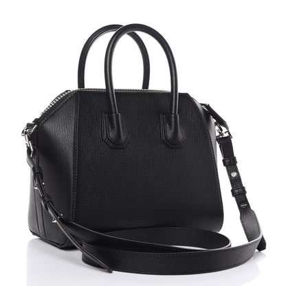 Givenchy Sugar Goatskin Striped Mini Antigona Black 3 of 9
