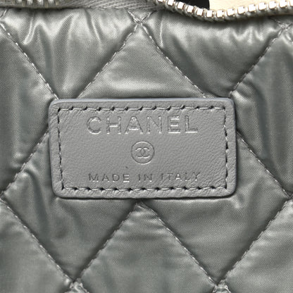 Chanel Lambskin Patchwork Medium Cosmetic Case Multicolor Silver 6 of 8