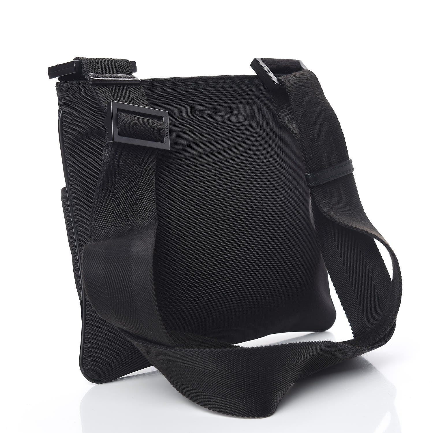 Gucci Nylon Web Interlocking G Messenger Bag Black 3 of 10