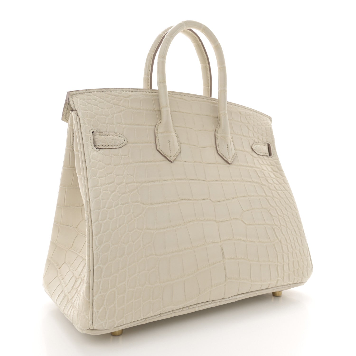 Hermes Matte Alligator Birkin 25 Beton 3 of 12