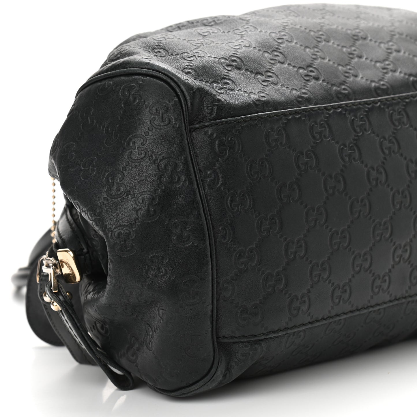 Guccissima Medium Sukey Boston Black
