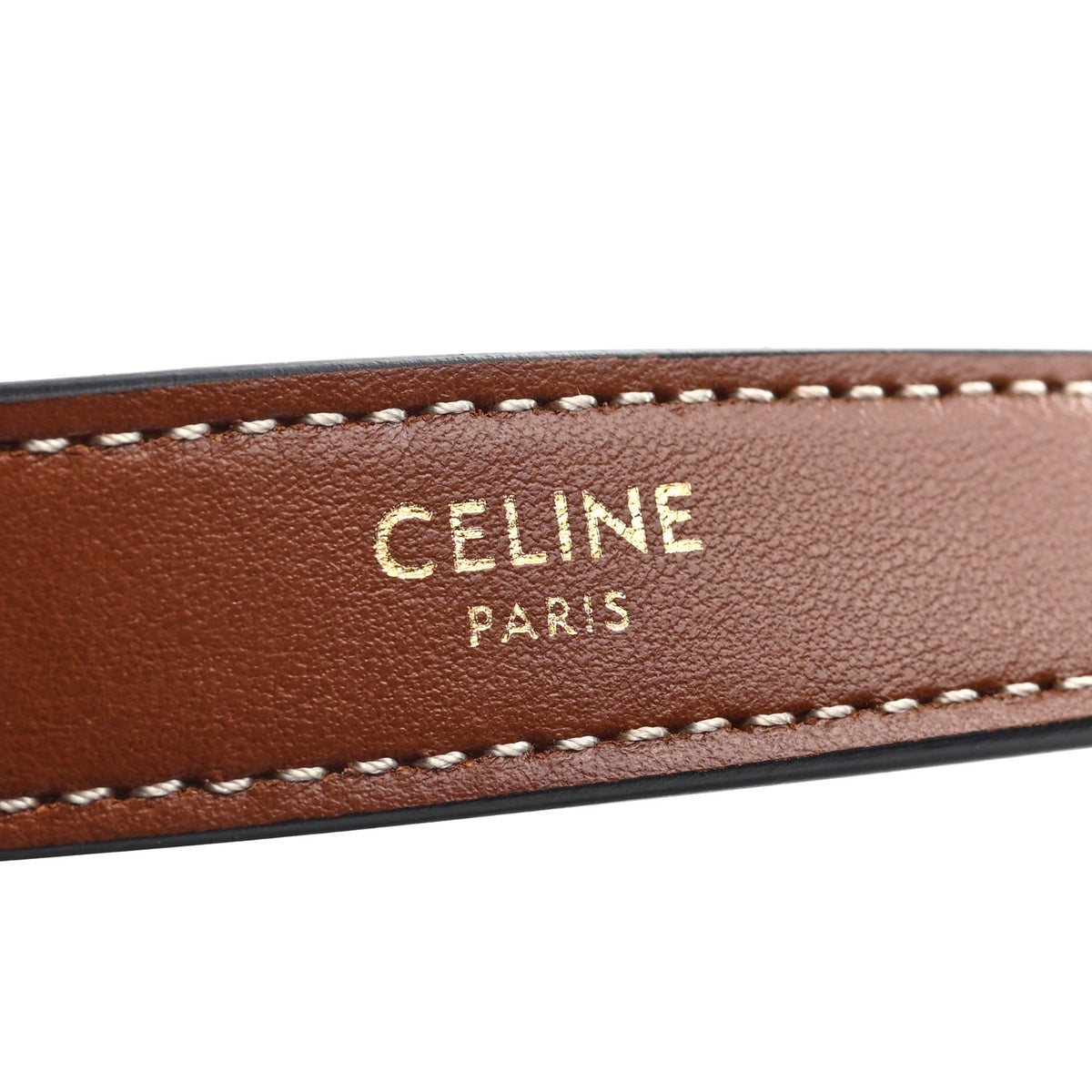 Celine Smooth Calfskin Medium Strap Ava Triomphe Shoulder Bag Tan 5 of 9