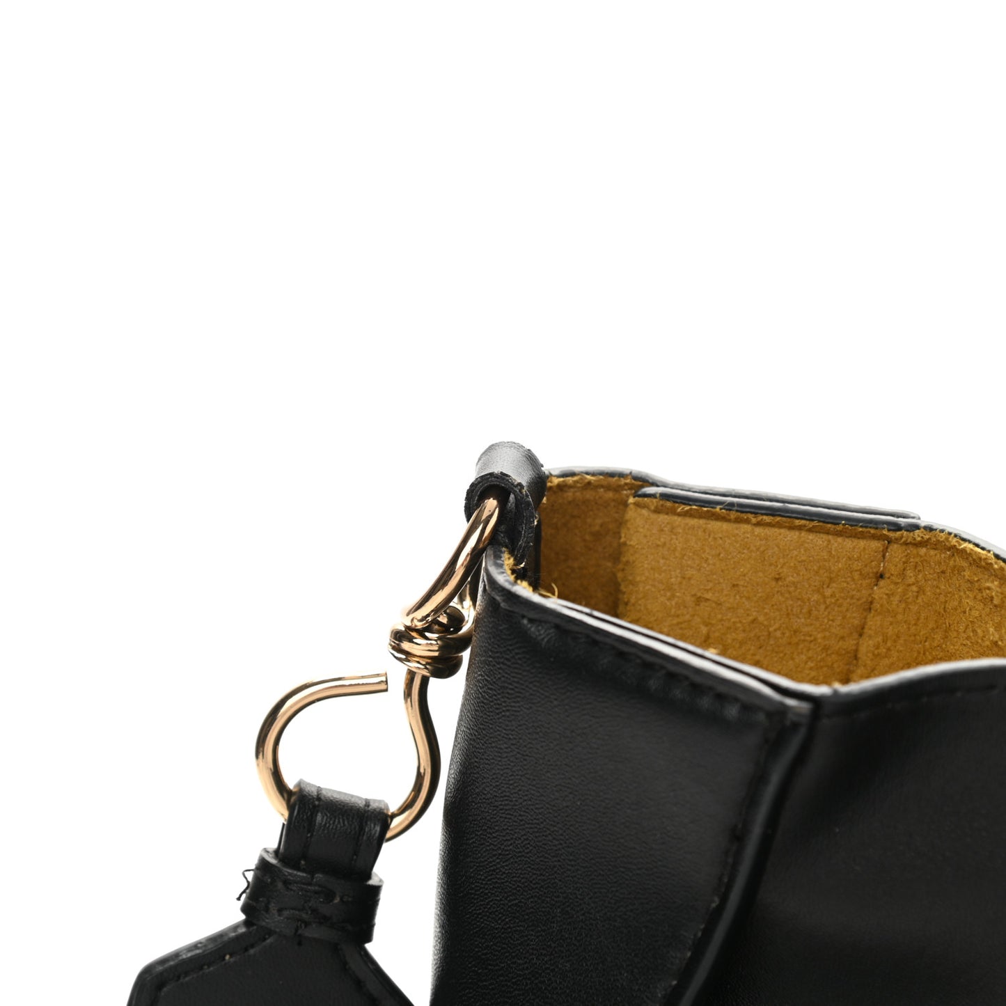 Eco Alter Nappa Perforated Logo Mini Crossbody Black