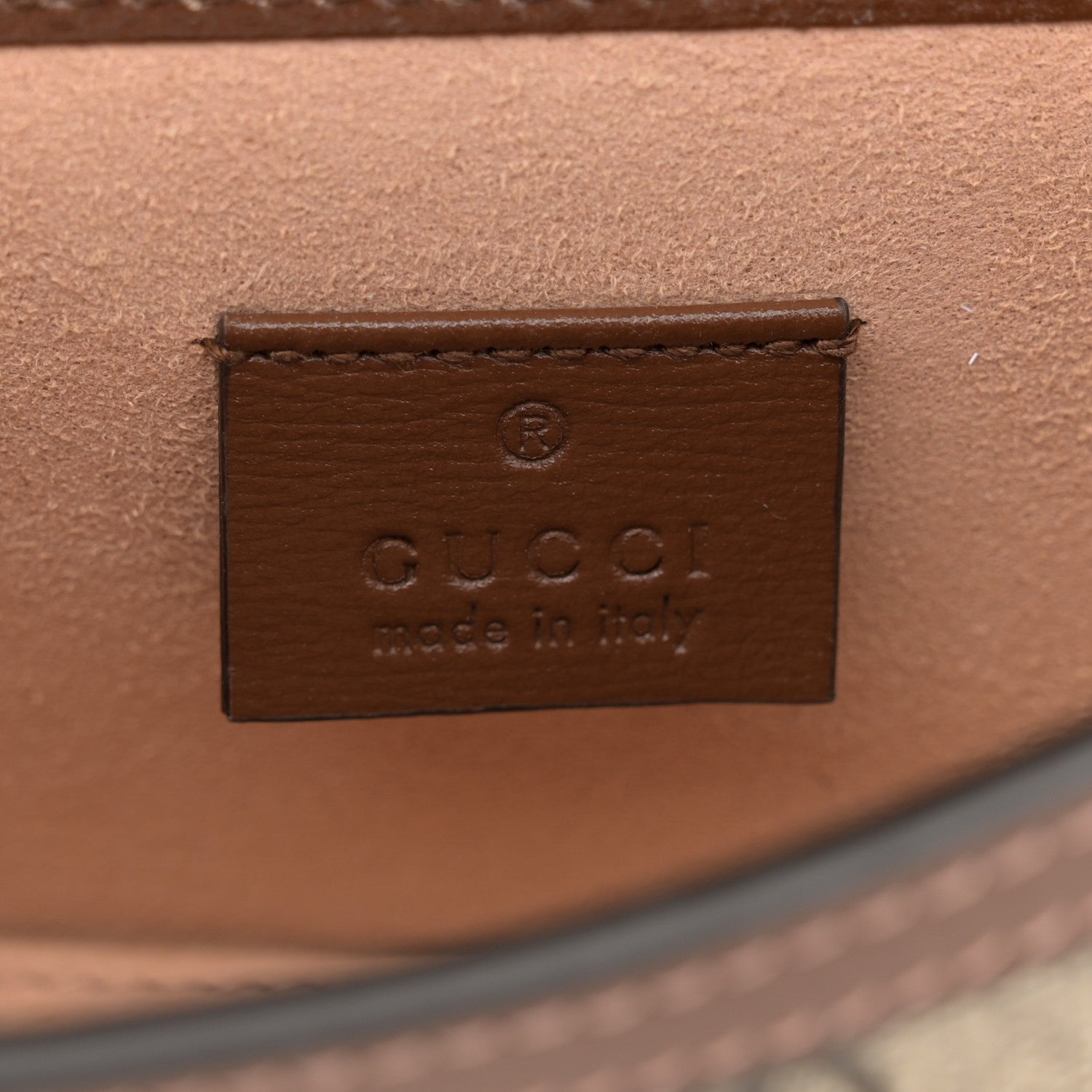 Gucci GG Supreme Monogram Mini Horsebit 1955 Shoulder Bag Beige Brown Sugar 6 of 11