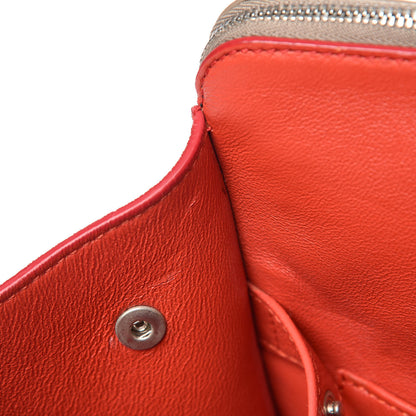 Celine Calfskin Suede Tri-Color Double Zip Trapeze 9 of 24