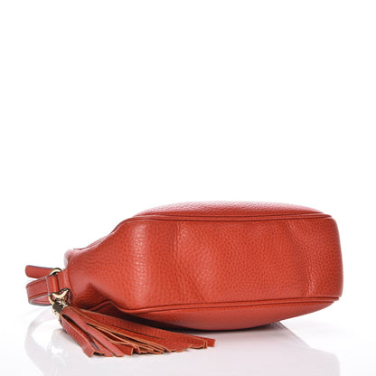 Gucci Pebbled Calfskin Small Soho Disco Bag Sun Orange 4 of 10