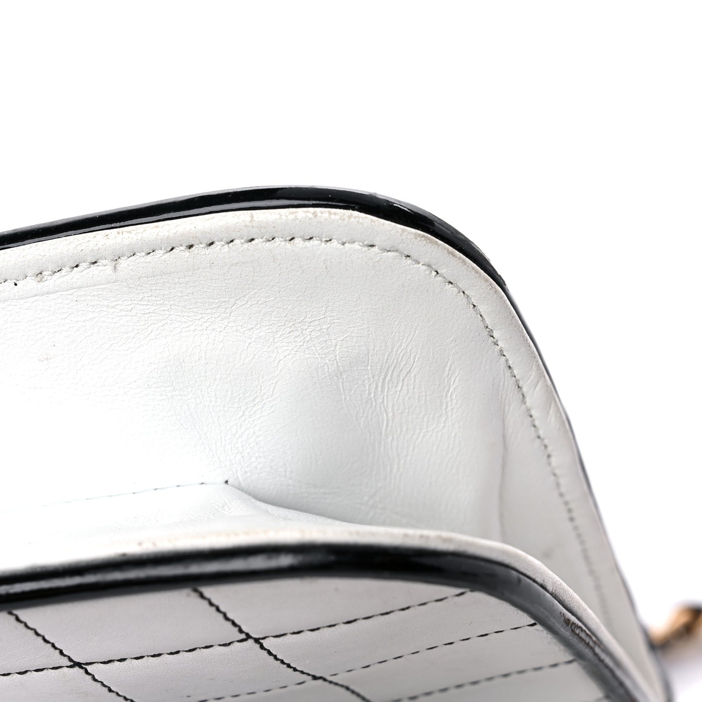 Lambskin Reissue Chocolate Bar Flap White Black